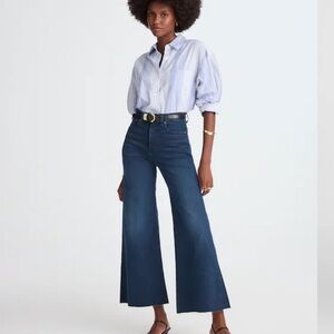 Madewell Women's Flared Wide-Leg Crop Jeans size 31